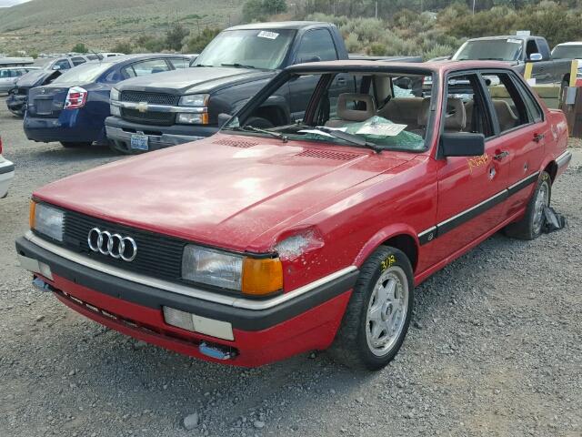 WAUFB0852GA180555 - 1986 AUDI 4000 S QUA RED photo 2