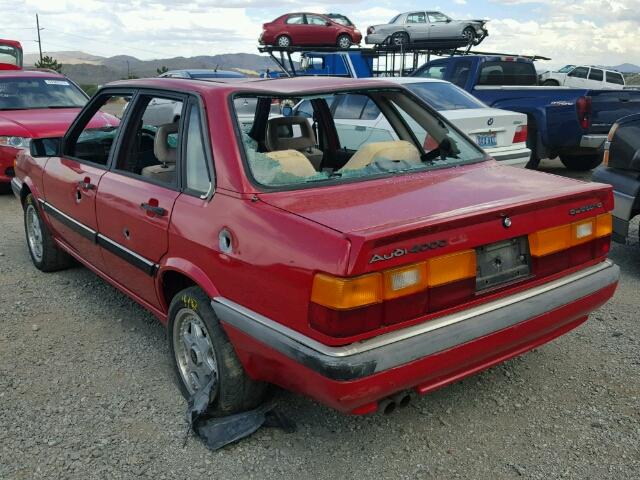 WAUFB0852GA180555 - 1986 AUDI 4000 S QUA RED photo 3