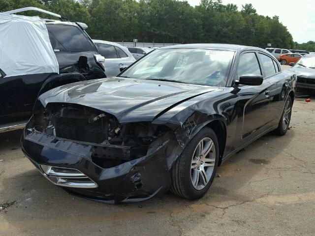 2C3CDXBG1EH325204 - 2014 DODGE CHARGER SE BLACK photo 2