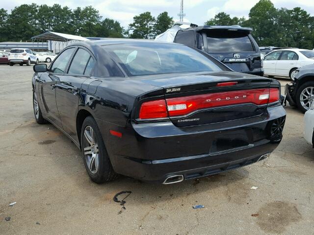 2C3CDXBG1EH325204 - 2014 DODGE CHARGER SE BLACK photo 3