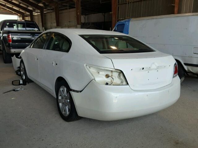 1G4GC5EC3BF291224 - 2011 BUICK LACROSSE C WHITE photo 3