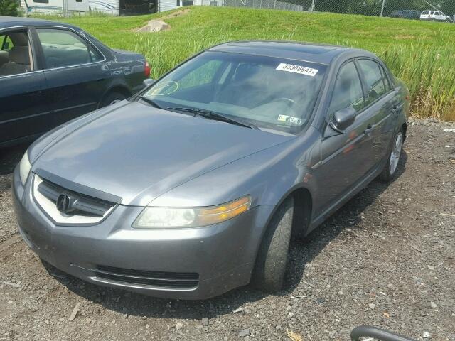 19UUA66215A033036 - 2005 ACURA TL GRAY photo 2