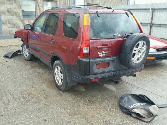 SHSRD78863U115005 - 2003 HONDA CR-V EX MAROON photo 3