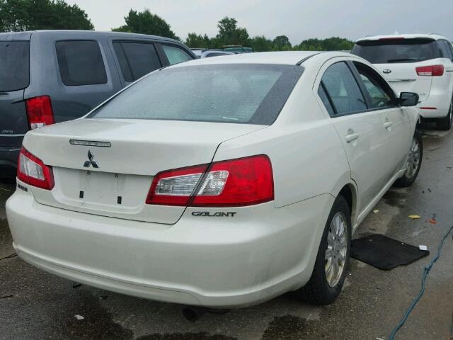 4A3AB36F99E025603 - 2009 MITSUBISHI GALANT WHITE photo 4