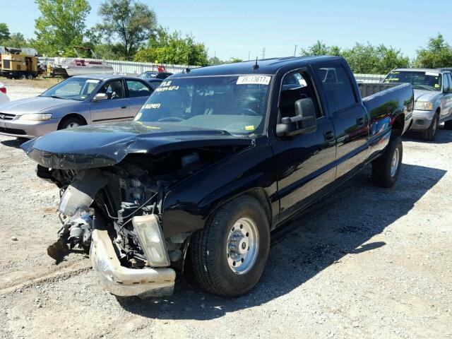 1GCHK33265F868469 - 2005 CHEVROLET SILVERADO BLACK photo 2