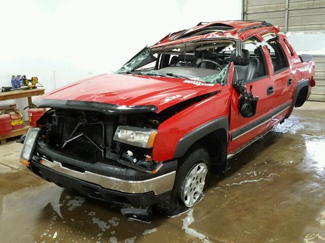 3GNEK13T33G309870 - 2003 CHEVROLET AVALANCHE RED photo 2