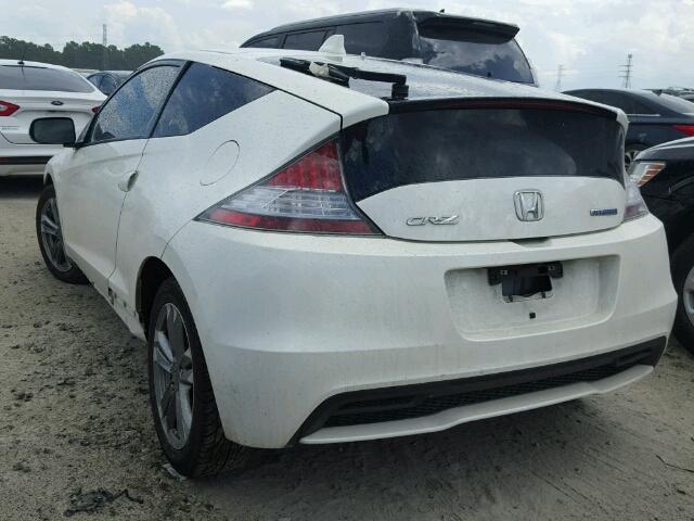 JHMZF1D41DS000221 - 2013 HONDA CR-Z WHITE photo 3