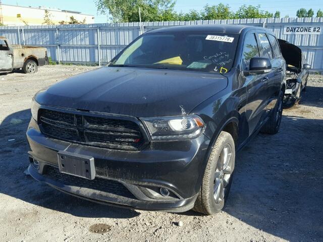 1C4RDJDG7HC723038 - 2017 DODGE DURANGO GT BLACK photo 2