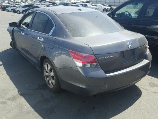 1HGCP36829A022971 - 2009 HONDA ACCORD EXL CHARCOAL photo 3