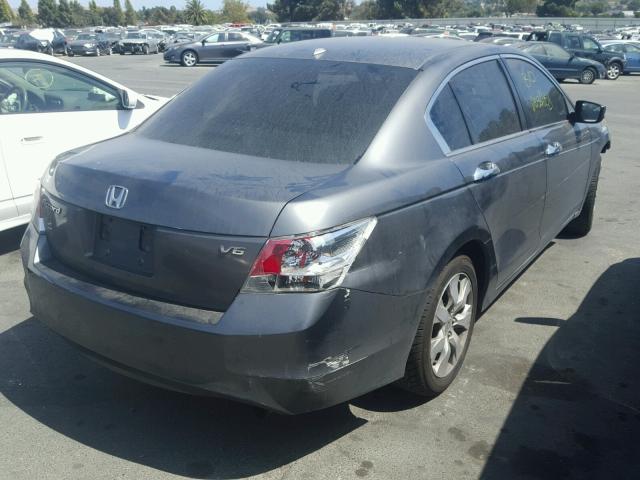 1HGCP36829A022971 - 2009 HONDA ACCORD EXL CHARCOAL photo 4