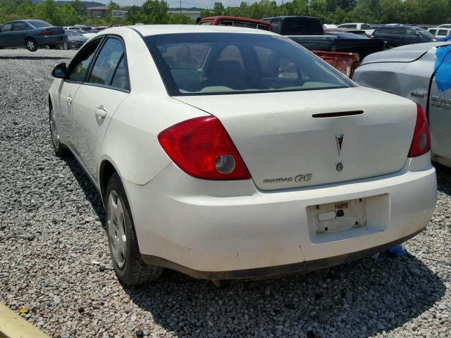 1G2ZF57BX84249893 - 2008 PONTIAC G6 VALUE L WHITE photo 3