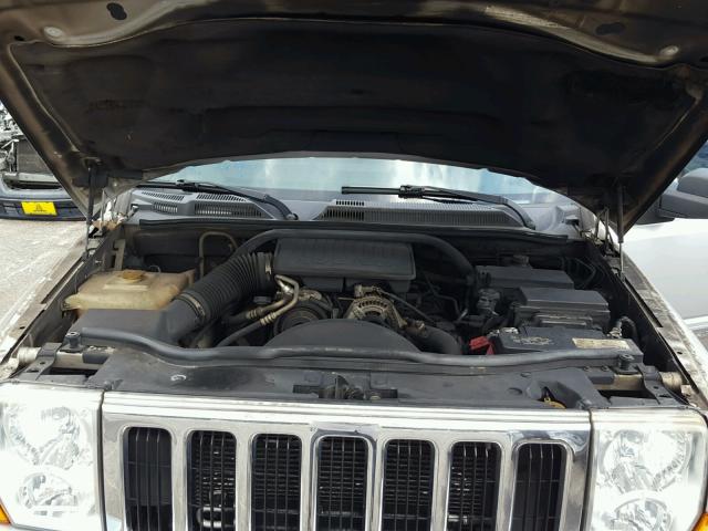 1J4RH4GK1AC137344 - 2010 JEEP COMMANDER SILVER photo 7