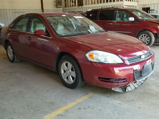 2G1WT58K369267967 - 2006 CHEVROLET IMPALA BURGUNDY photo 1