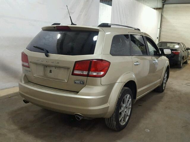 3D4PH3FG1BT506913 - 2011 DODGE JOURNEY CR GOLD photo 4