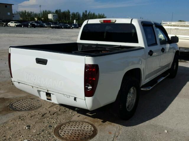 1GTCS136858247157 - 2005 GMC CANYON WHITE photo 4