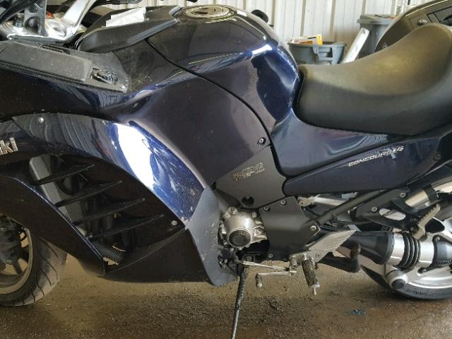 JKBZGNC15AA003613 - 2010 KAWASAKI ZG1400 C BLUE photo 7