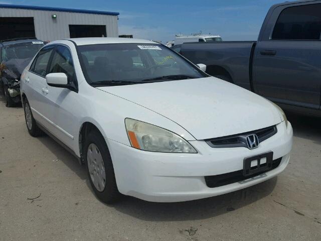 3HGCM56304G708395 - 2004 HONDA ACCORD LX WHITE photo 1