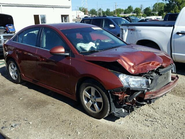 1G1PF5SC1C7351795 - 2012 CHEVROLET CRUZE LT RED photo 9