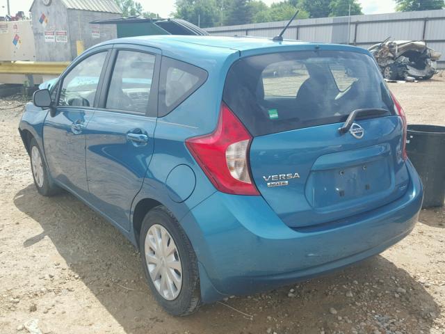 3N1CE2CP3EL426894 - 2014 NISSAN VERSA NOTE BLUE photo 3