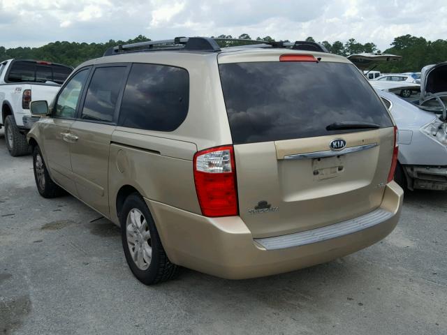 KNDMB233076171545 - 2007 KIA SEDONA EX GOLD photo 3