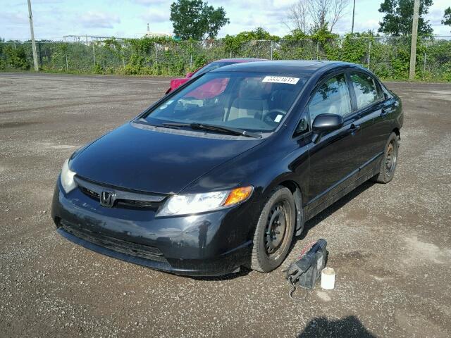 2HGFA16846H029467 - 2006 HONDA CIVIC EX BLACK photo 2