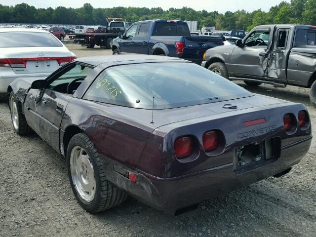 1G1YY22P1R5107052 - 1994 CHEVROLET CORVETTE PURPLE photo 3