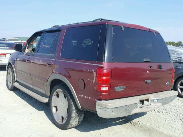 1FMRU1764YLA32581 - 2000 FORD EXPEDITION BURGUNDY photo 3