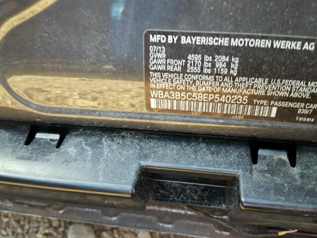 WBA3B5C58EP540235 - 2014 BMW 328 XI SUL CHARCOAL photo 10