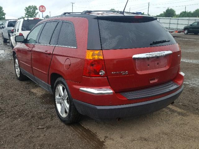 2A8GM68X37R300616 - 2007 CHRYSLER PACIFICA T RED photo 3