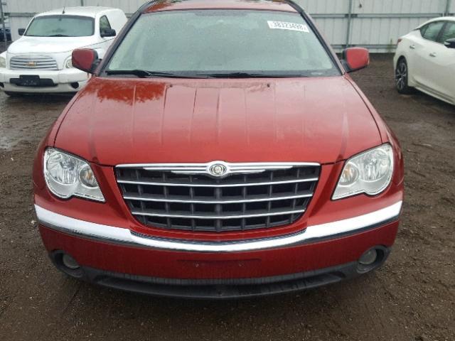 2A8GM68X37R300616 - 2007 CHRYSLER PACIFICA T RED photo 9