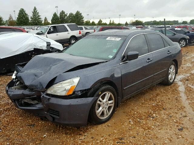 1HGCM56737A153318 - 2007 HONDA ACCORD CHARCOAL photo 2