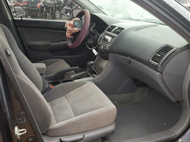 1HGCM56737A153318 - 2007 HONDA ACCORD CHARCOAL photo 5