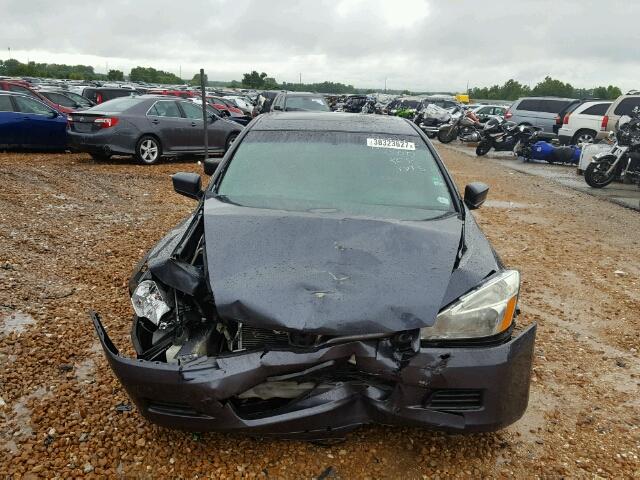 1HGCM56737A153318 - 2007 HONDA ACCORD CHARCOAL photo 9