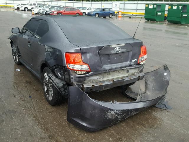 JTKJF5C75B3000496 - 2011 TOYOTA SCION TC 灰色 照片 3
