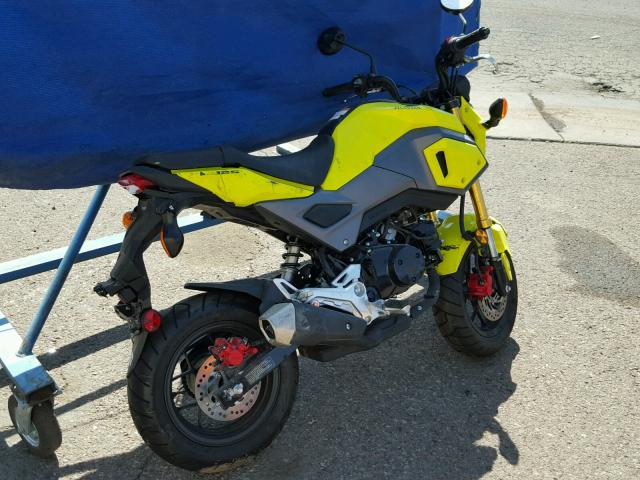 MLHJC6118H5202716 - 2017 HONDA GROM 125 YELLOW photo 4