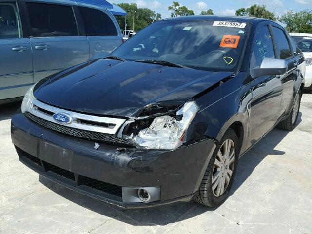 1FAHP37N19W155500 - 2009 FORD FOCUS SEL BLACK photo 2