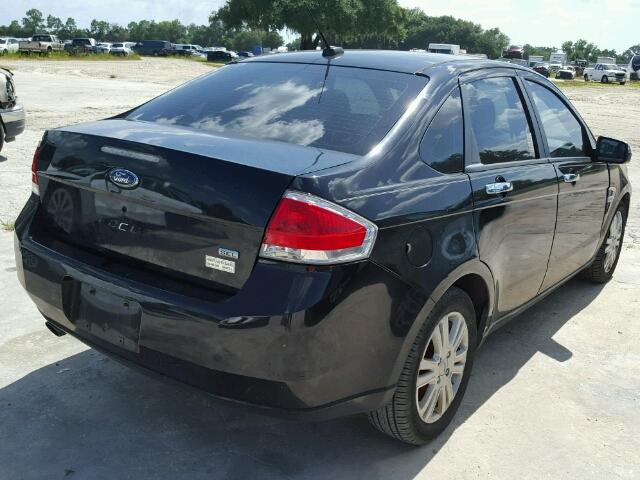 1FAHP37N19W155500 - 2009 FORD FOCUS SEL BLACK photo 4