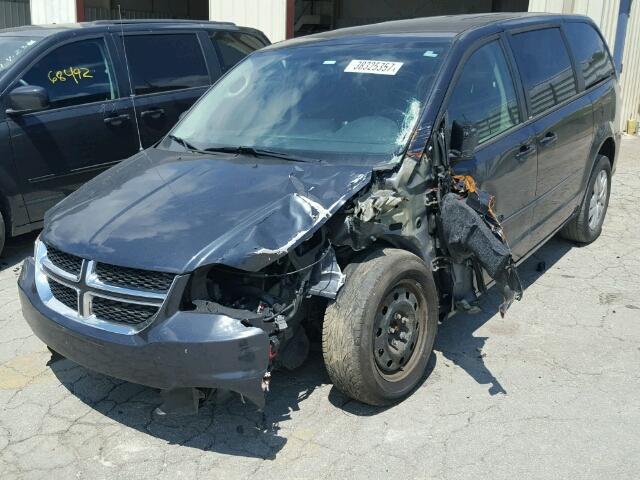 2C4RDGBG3DR810703 - 2013 DODGE GRAND CARA BLUE photo 2