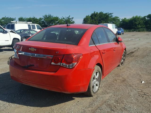 1G1PC5SB9E7136250 - 2014 CHEVROLET CRUZE LT RED photo 4