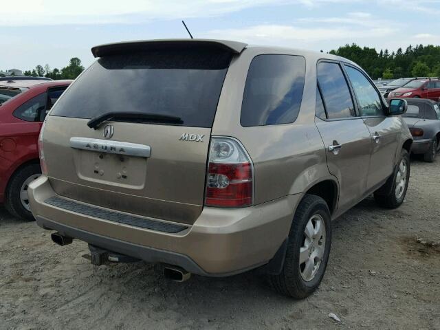 2HNYD18214H507892 - 2004 ACURA MDX BEIGE photo 4