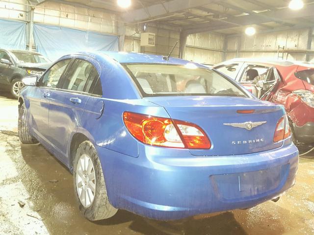 1C3LC46K48N269335 - 2008 CHRYSLER SEBRING LX BLUE photo 3