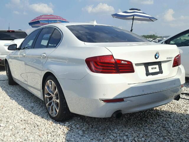 WBA5B1C57ED481097 - 2014 BMW 535 I WHITE photo 3