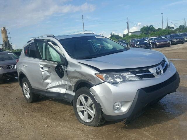 2T3WFREV6EW094096 - 2014 TOYOTA RAV4 XLE GRAY photo 1