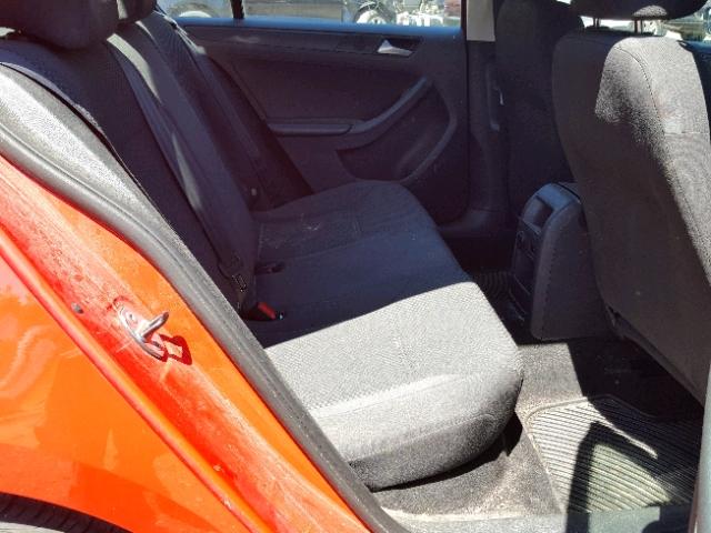 3VW2K7AJ5EM225244 - 2014 VOLKSWAGEN JETTA BASE 红色 照片 6