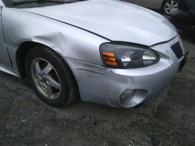 2G2WS522X41166721 - 2004 PONTIAC GRAND PRIX SILVER photo 9