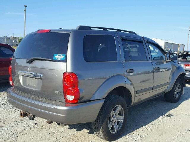 1D4HB48296F181196 - 2006 DODGE DURANGO SL GRAY photo 4