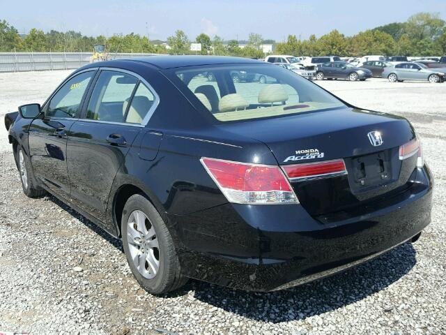 1HGCP2F40BA126694 - 2011 HONDA ACCORD LXP BLACK photo 3