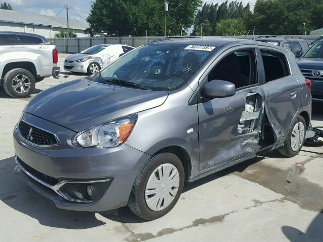 ML32A3HJ8HH010277 - 2017 MITSUBISHI MIRAGE GRAY photo 2