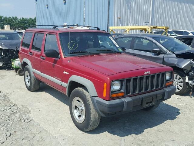 1J4FJ68S7WL172401 - 1998 JEEP CHEROKEE S RED photo 1