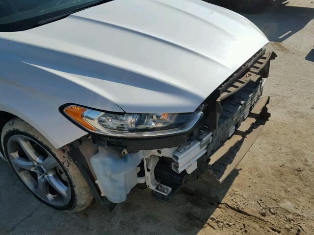 3FA6P0H98ER207466 - 2014 FORD FUSION WHITE photo 9